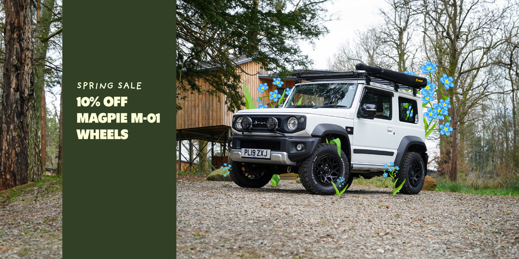 STREET TRACK LIFE JIMNYSTYLE JIMNY  ACCESSORIES SPRING SALE 10% OFF MAGPIE M-01 WHEELS