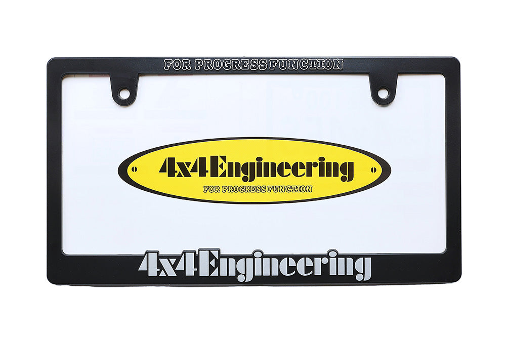 4x4 Engineering 3D Number Plate Frame - Silver