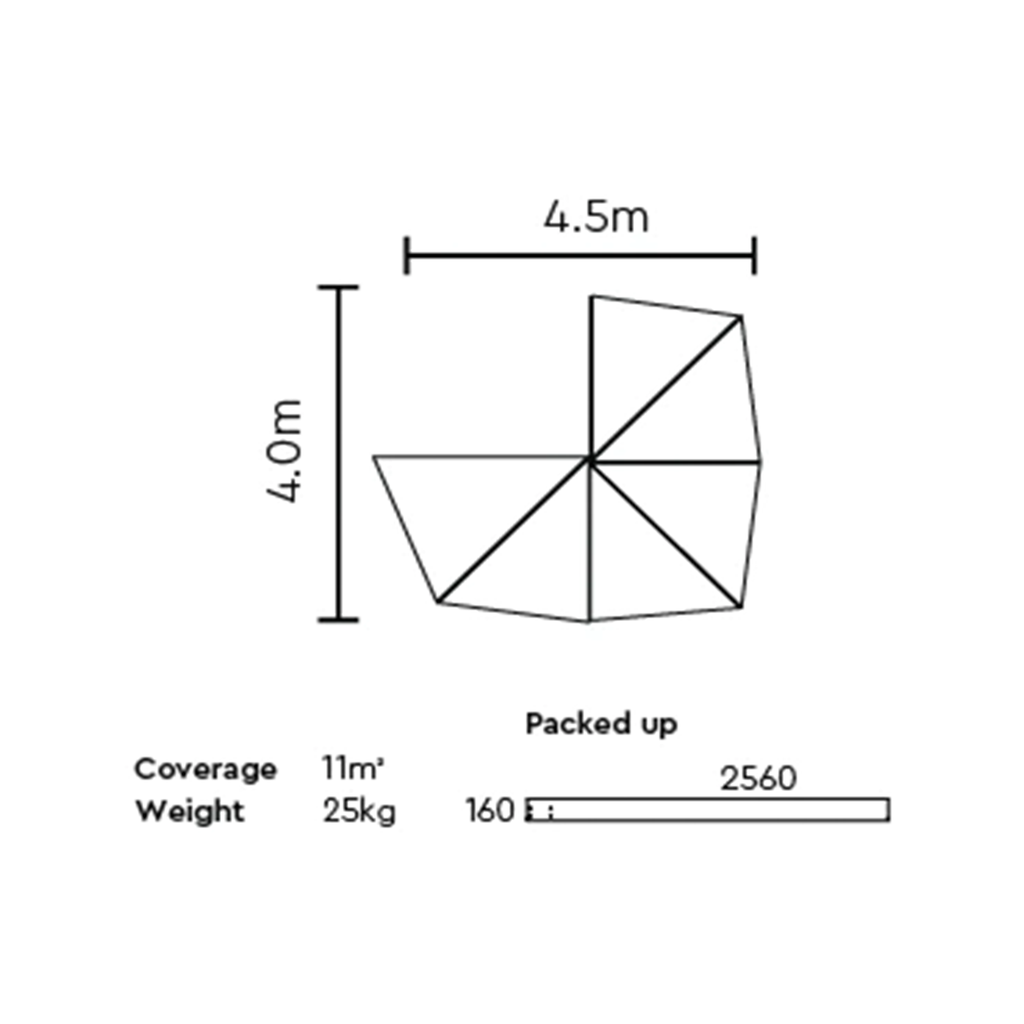 CLEVERSHADE 270 DELUXE AWNING 270 Degree Awnings Street Track Life