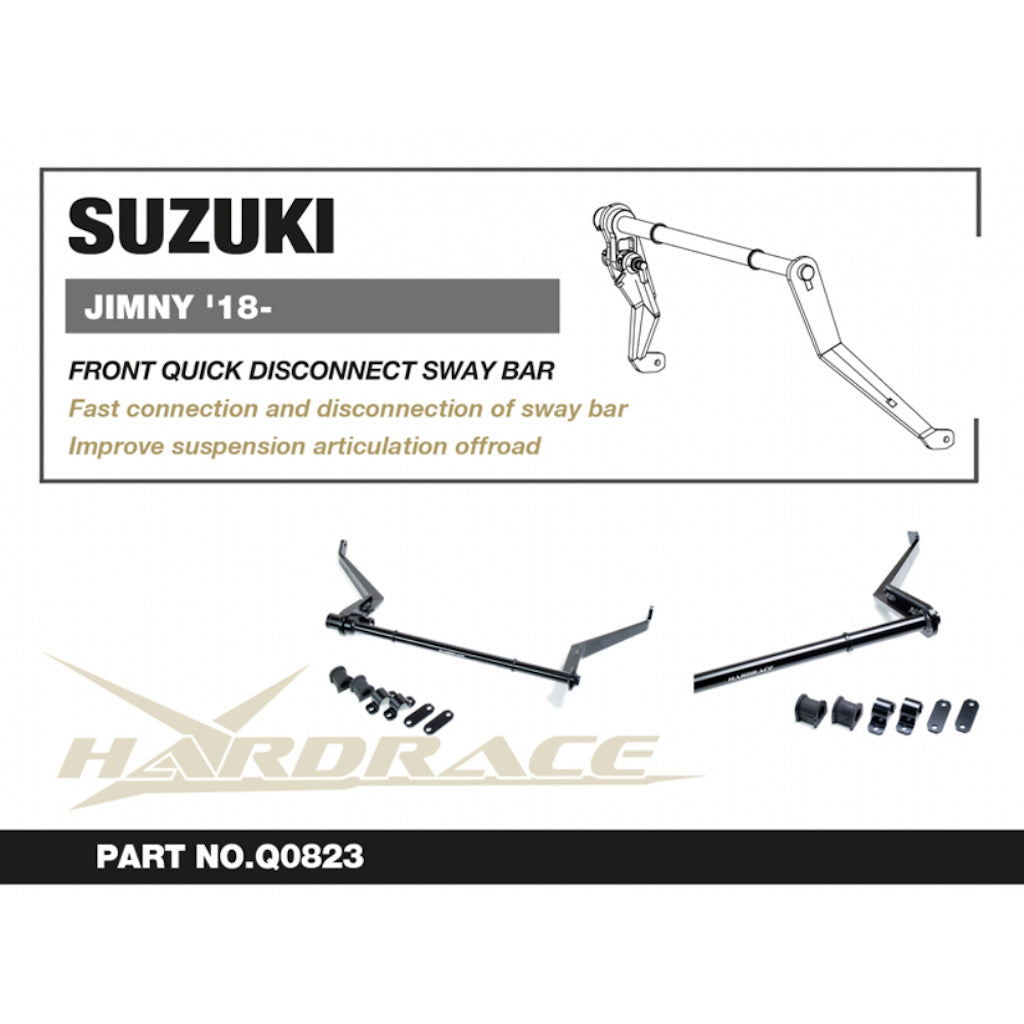 HARDRACE Front Anti-Roll Bar with Quick-Release Disconnect for Suzuki Jimny 2018+
