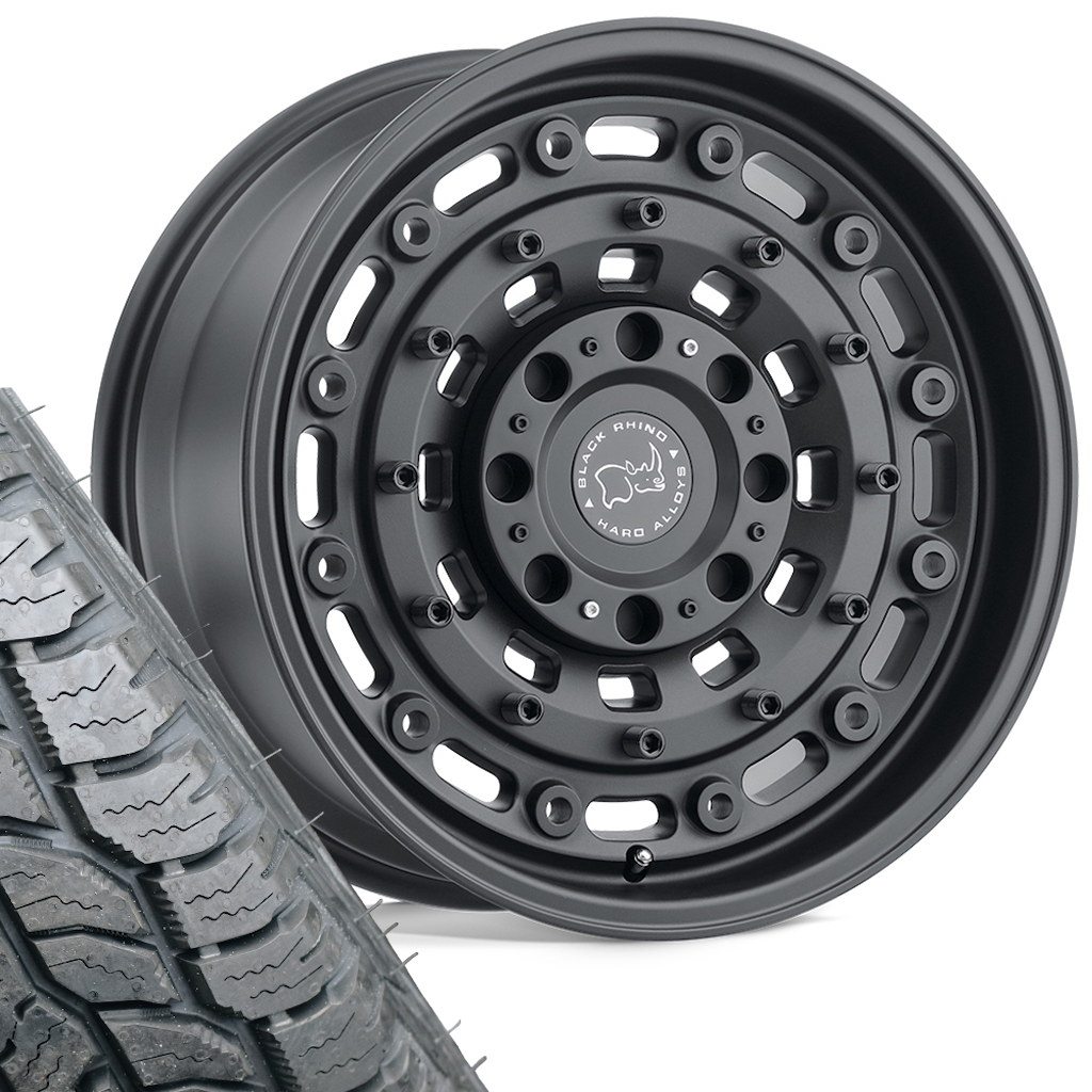 Black Rhino ARSENAL 17" Wheel & Tyre Package for Toyota Land Cruiser Prado 150 (2010+)